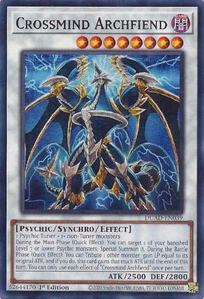 Crossmind Archfiend [DUAD-EN039] Common / Short Print 1st Edition