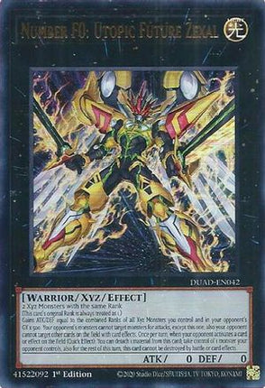 Number F0: Utopic Future Zexal [DUAD-EN042] Ultra Rare 1st Edition
