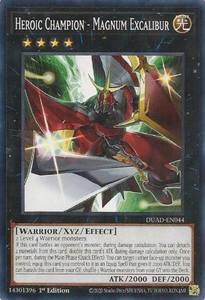 Heroic Champion - Magnum Excalibur [DUAD-EN044] Common / Short Print 1st Edition