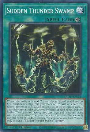 Sudden Thunder Swamp [DUAD-EN072] Common / Short Print 1st Edition