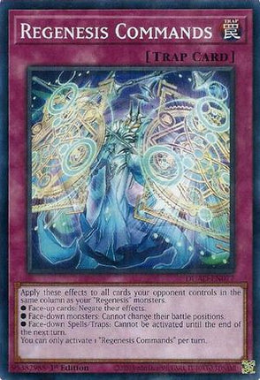 Regenesis Commands [DUAD-EN077] Common / Short Print 1st Edition