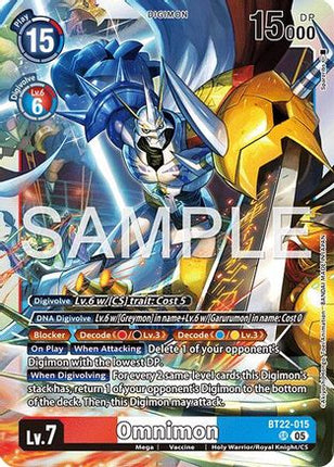 Omnimon [BT22-015] [Cyber Eden] Foil
