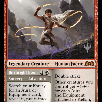 Kellan, the Fae-Blooded // Birthright Boon [Wilds of Eldraine Promos]