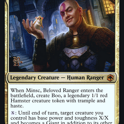 Minsc, Beloved Ranger [Adventures in the Forgotten Realms Promos] Prerelease Foil