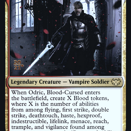 Odric, Blood-Cursed [Innistrad: Crimson Vow Promos] Prerelease Foil