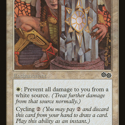 Rune of Protection: White [Urza's Saga]