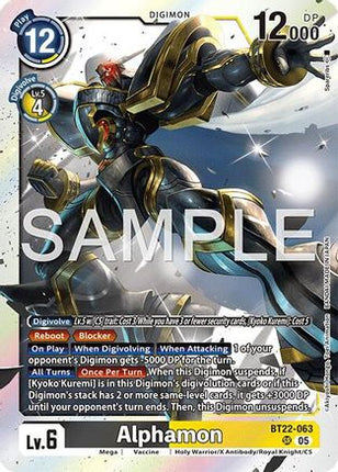 Alphamon [BT22-063] [Cyber Eden] Foil