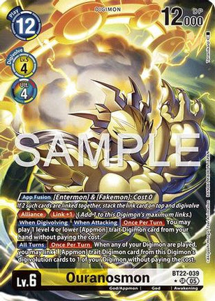 Ouranosmon (Alternate Art) [BT22-039] [Cyber Eden] Foil