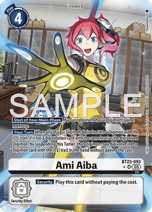Ami Aiba (Alternate Art) [BT22-093] [Cyber Eden] Foil