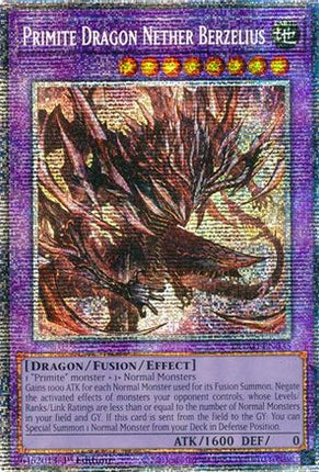 Primite Dragon Nether Berzelius  [DUAD-EN035] Starlight Rare 1st Edition