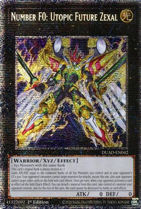 Number F0: Utopic Future Zexal  [DUAD-EN042] Starlight Rare 1st Edition
