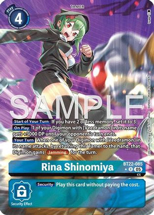 Rina Shinomiya (Alternate Art) [BT22-085] [Cyber Eden] Foil