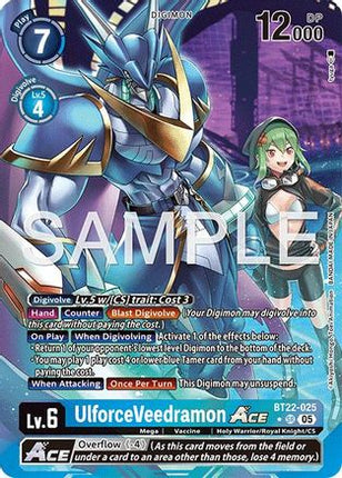 UlforceVeedramon ACE (Alternate Art) [BT22-025] [Cyber Eden] Foil