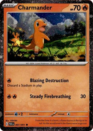Charmander - 007/091 (Cosmos Holo) [Miscellaneous Cards & Products] Holofoil