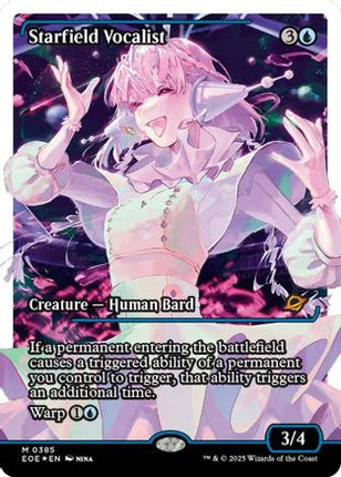 Starfield Vocalist (Showcase) (Fracture Foil) [Edge of Eternities] Foil