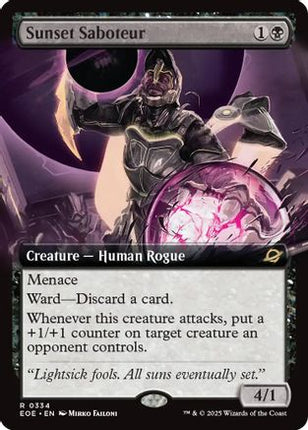 Sunset Saboteur (Extended Art) [Edge of Eternities] Foil