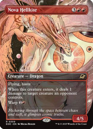 Nova Hellkite (Borderless) [Edge of Eternities] Foil