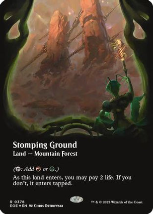 Stomping Ground (Borderless) (Galaxy Foil) [Edge of Eternities] Foil