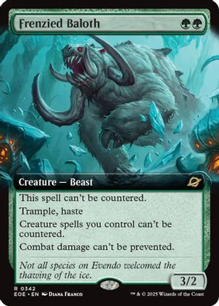 Frenzied Baloth (Extended Art) [Edge of Eternities] Foil