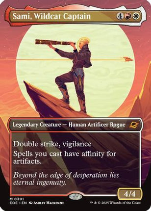 Sami, Wildcat Captain (Borderless) [Edge of Eternities] Foil