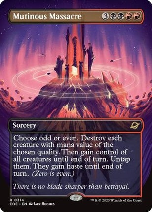 Mutinous Massacre (Borderless) [Edge of Eternities] Foil