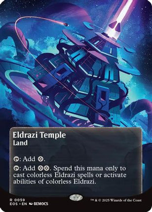 Eldrazi Temple (0059) (Borderless) [Edge of Eternities: Stellar Sights] Foil