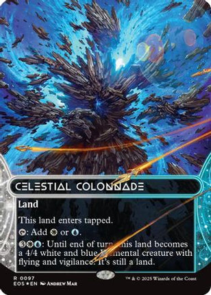 Celestial Colonnade (0097) (Borderless) (Galaxy Foil) [Edge of Eternities: Stellar Sights] Foil