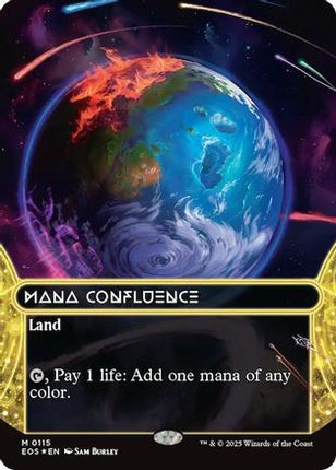 Mana Confluence (0115) (Borderless) (Galaxy Foil) [Edge of Eternities: Stellar Sights] Foil