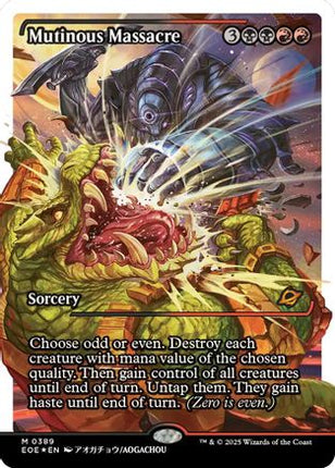 Mutinous Massacre (Showcase) (Fracture Foil) [Edge of Eternities] Foil