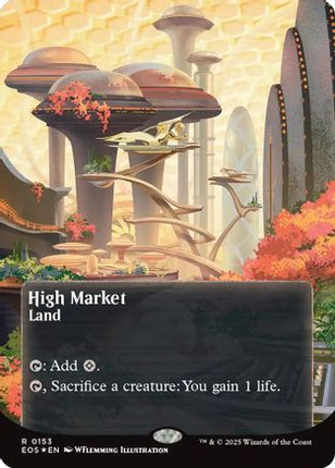 High Market (0153) (Borderless) (Galaxy Foil) [Edge of Eternities: Stellar Sights] Foil