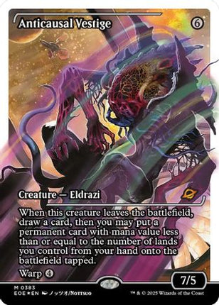 Anticausal Vestige (Showcase) (Fracture Foil) [Edge of Eternities] Foil