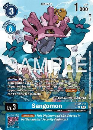 Sangomon (Box Topper) [BT22-018] [Cyber Eden] Foil