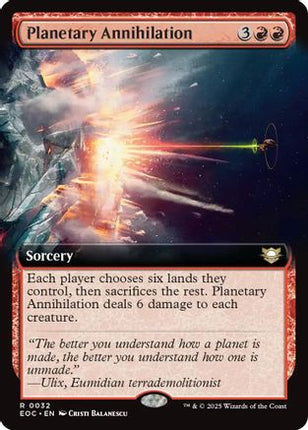 Planetary Annihilation (Extended Art) [Commander: Edge of Eternities]