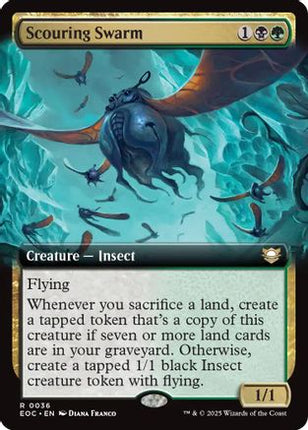 Scouring Swarm (Extended Art) [Commander: Edge of Eternities]