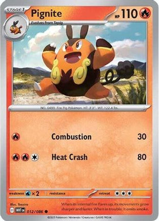Pignite - 12/086 [SV: White Flare] Reverse Holofoil