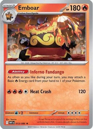 Emboar - 13/086 [SV: White Flare] Holofoil