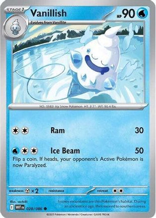 Vanillish - 28/086 [SV: White Flare] Reverse Holofoil