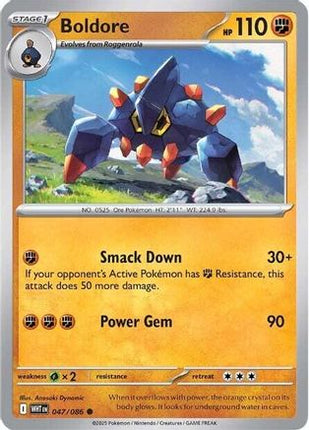 Boldore - 47/086 [SV: White Flare] Reverse Holofoil