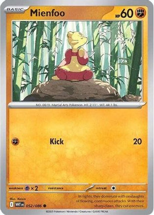 Mienfoo - 52/086 [SV: White Flare] Reverse Holofoil
