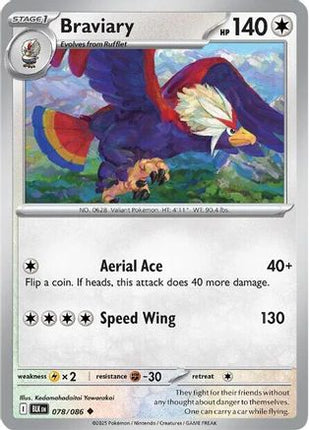 Braviary - 78/086 [SV: Black Bolt]