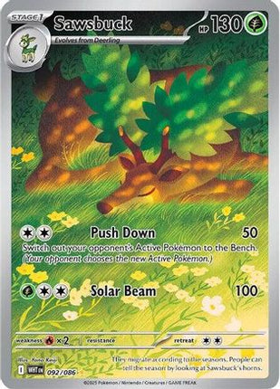Sawsbuck - 092/086 [SV: White Flare] Holofoil