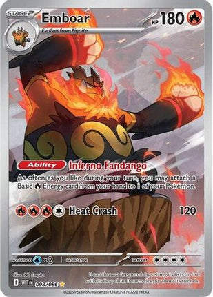 Emboar - 098/086 [SV: White Flare] Holofoil