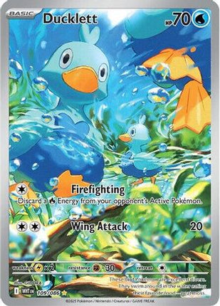 Ducklett - 109/086 [SV: White Flare] Holofoil