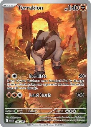 Terrakion - 135/086 [SV: White Flare] Holofoil