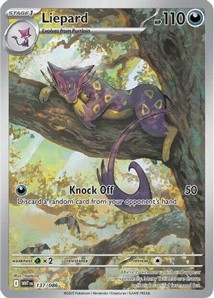 Liepard - 137/086 [SV: White Flare] Holofoil