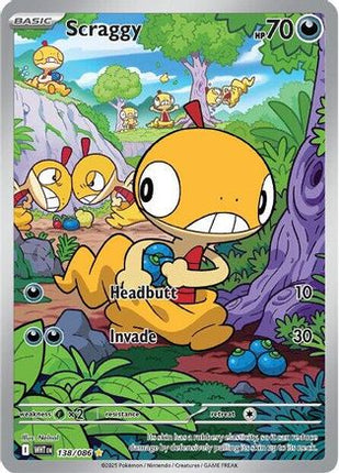 Scraggy - 138/086 [SV: White Flare] Holofoil