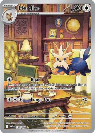 Herdier - 155/086 [SV: White Flare] Holofoil