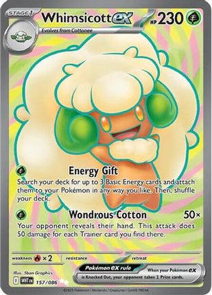 Whimsicott ex - 157/086 [SV: White Flare] Holofoil