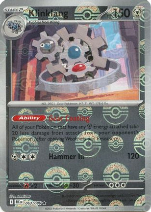 Klinklang (Poke Ball Pattern) - 64/086 [SV: Black Bolt] Holofoil