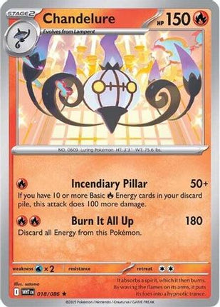 Chandelure - 18/086 [SV: White Flare] Reverse Holofoil